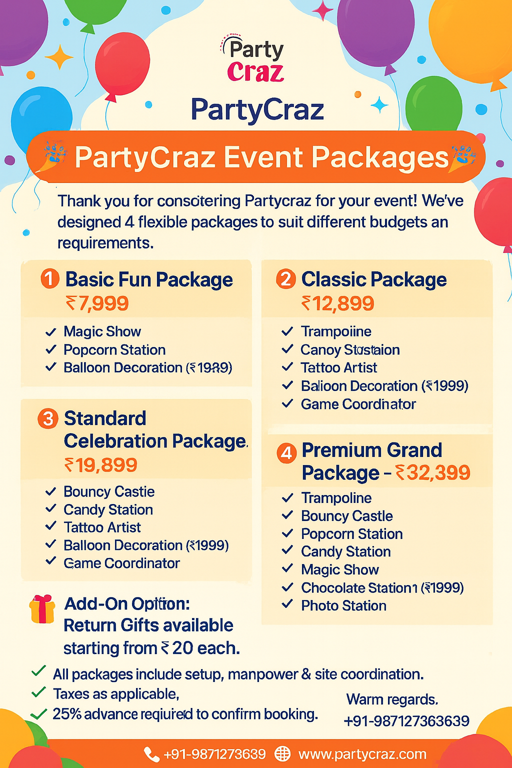 Luxury Party Decoration in Gurugram | Birthday, Anniversary & Corporate Events