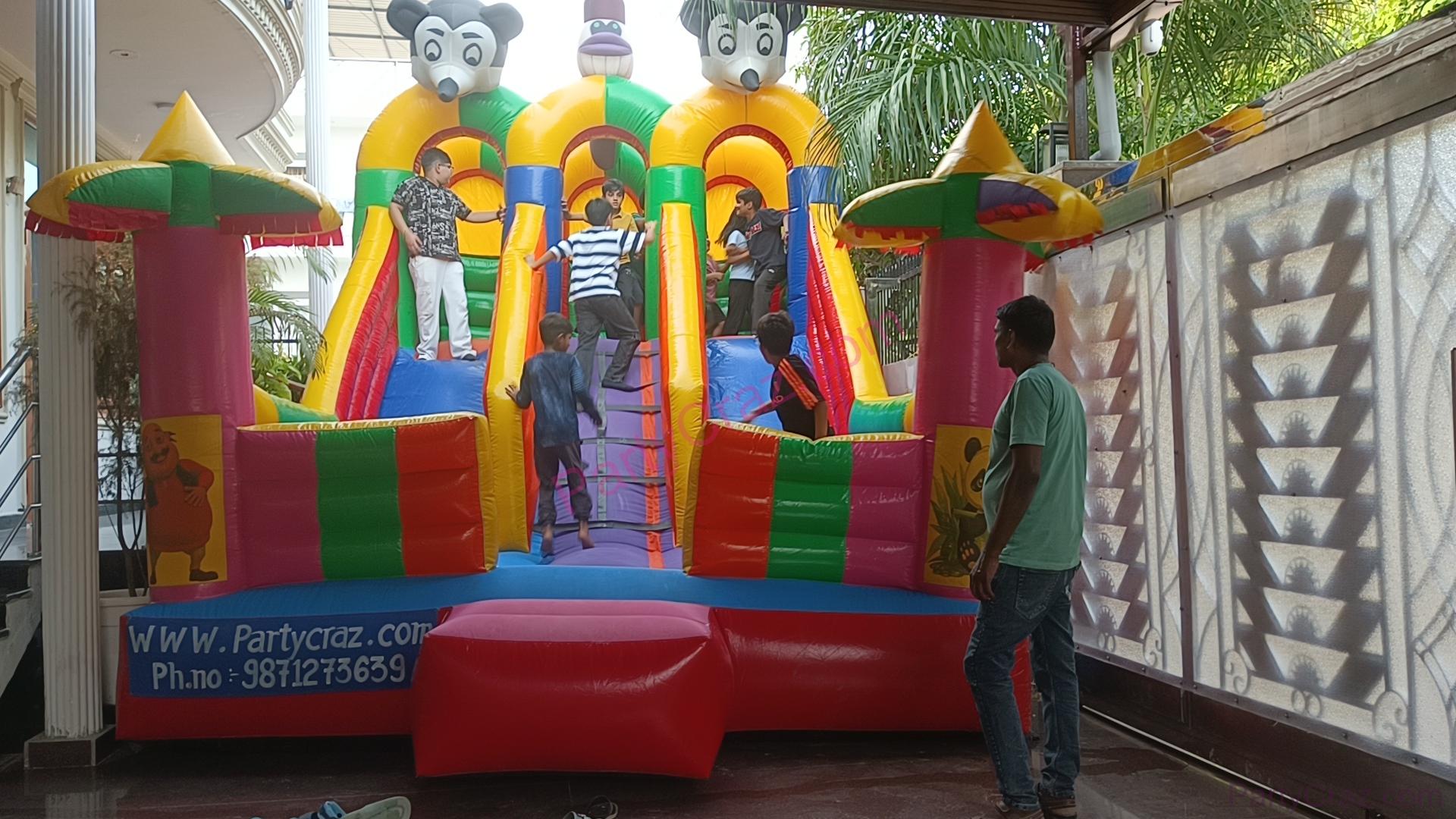 Multicolor Kids Bouncy Castle in Delhi NCR — PartyCraz