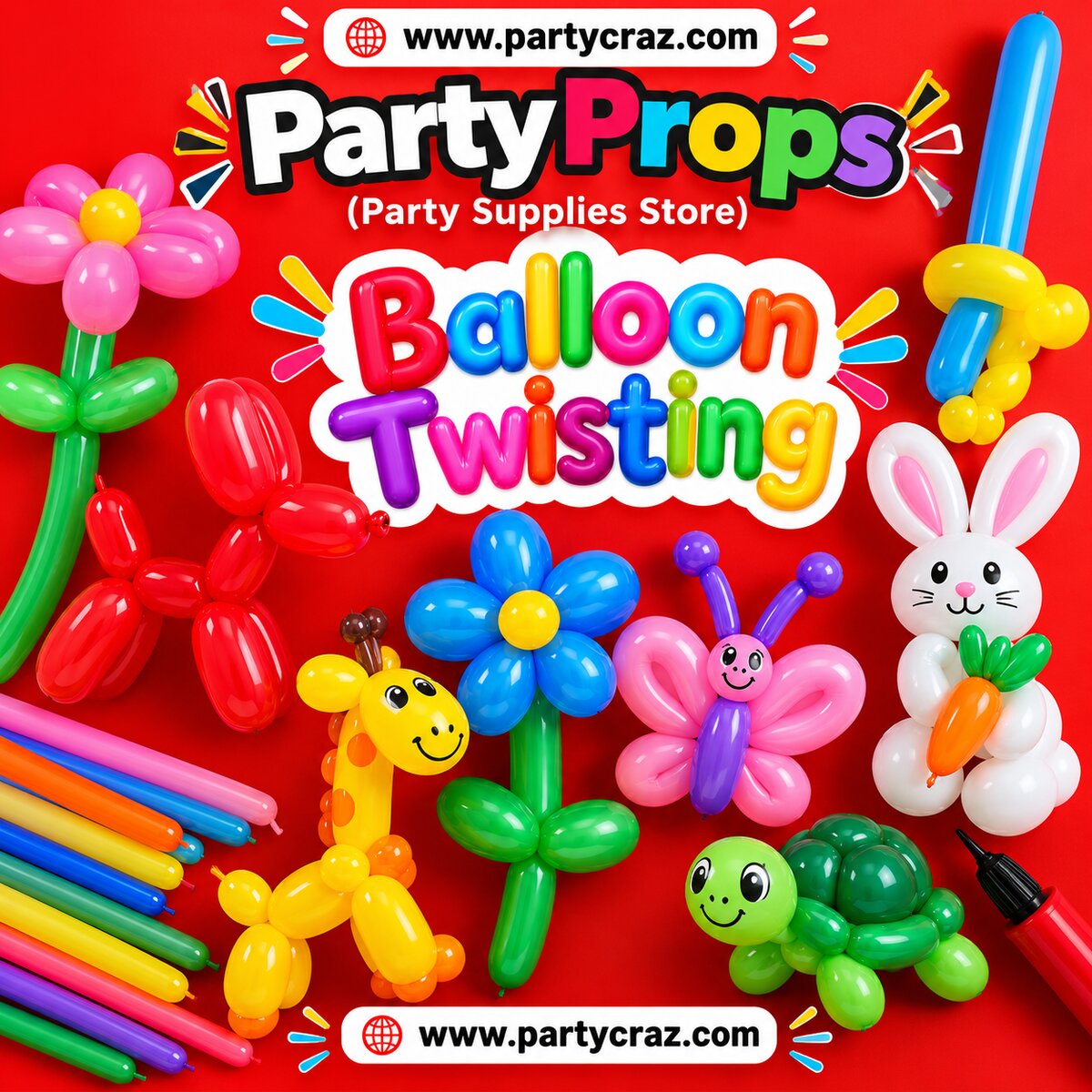 Balloon Twisting Artist — balloon animals and flowers for kids birthday parties | PartyCraz Gurgaon